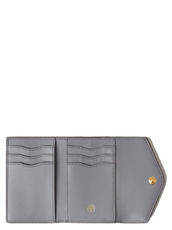 Mulberry Folded Multi-Card Wallet Pigment Blue Micro Classic Grain